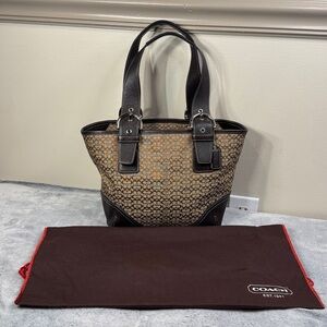 Coach Hamptons Signature C Soho Tote -6383 + OG Dust Bag - Vintage Early 2000’s
